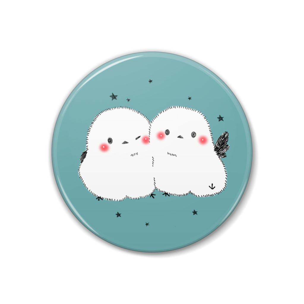 シマエナガのピンバッチ satto